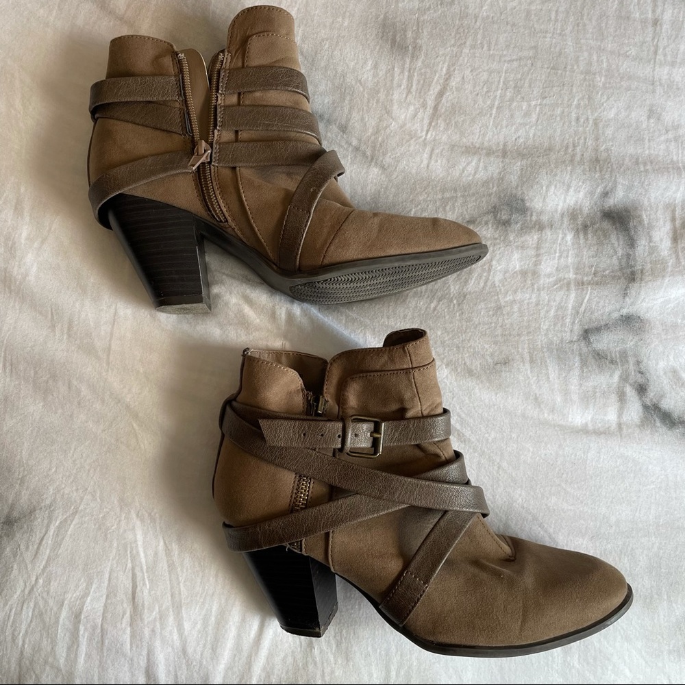 Brown Booties with heels